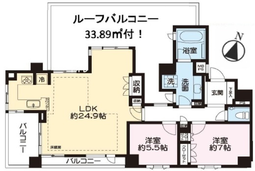 パークホームズ中野南台ステーションテラス 4階 間取り図