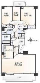 コンフォリア新宿御苑1 6階 間取り図