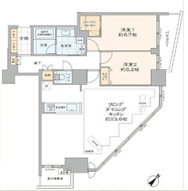 パークタワー東中野 24階 間取り図