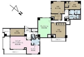 イトーピア三番町マンション 7階 間取り図