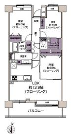 イーストパークス大島セントラルスクエア 10階 間取り図