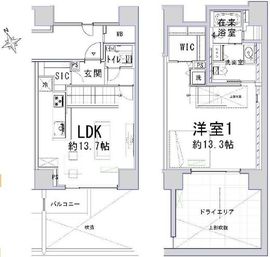 コートヒルズ広尾南 1階 間取り図