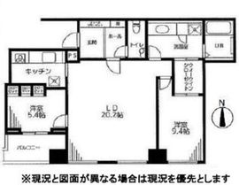 パークハビオ渋谷 27階 間取り図