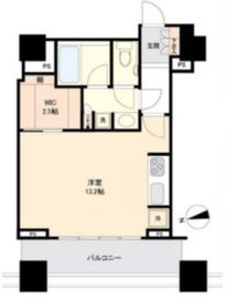 シティタワー高輪 12階 間取り図