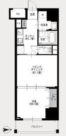 シティインデックス武蔵小山 3階 間取り図