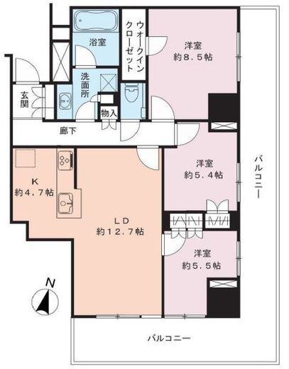プラウド本郷ヒルトップ 10階 間取り図