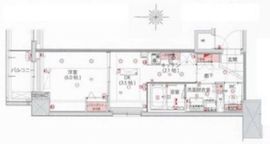 ハーモニーレジデンス菊川ステーションフロント 2階 間取り図