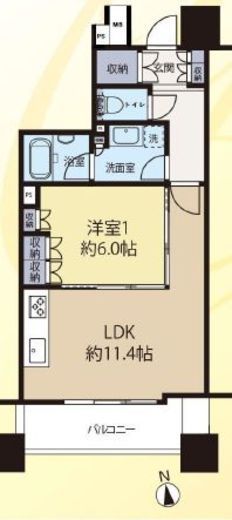 パークハウス本郷三丁目 7階 間取り図