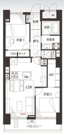 マートルコート恵比寿2000 3階 間取り図