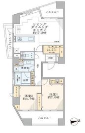 ユニーブル杉並高円寺 9階 間取り図