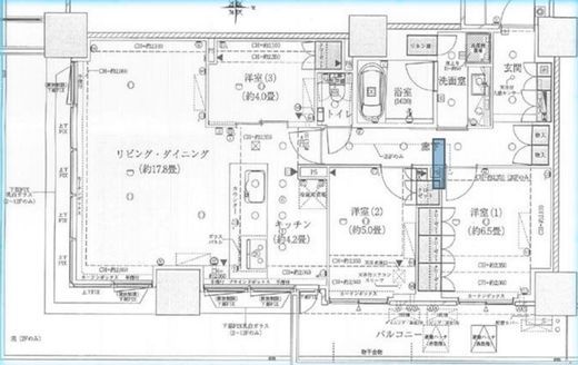 パークハビオ渋谷 6階 間取り図