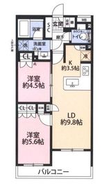 ヴェレーナ祐天寺 1階 間取り図