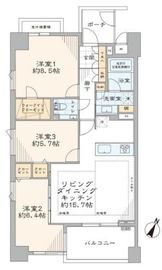 ジェイパーク目黒4 2階 間取り図