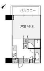 クオリア銀座やま祢ビル 6階 間取り図