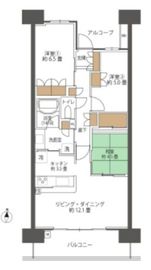 パークホームズ東陽町キャナルアリーナ 8階 間取り図