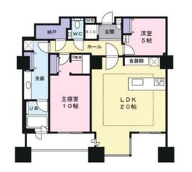 東京ツインパークス レフトウィング 32階 間取り図