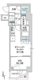 パークリュクス蒲田一丁目 2階 間取り図