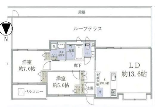 ロイヤルシーズン新宿柏木 4階 間取り図