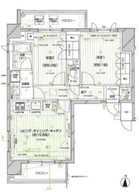 グラーサ中野坂上 5階 間取り図