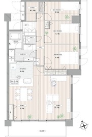 中野坂上パークホームズ 9階 間取り図
