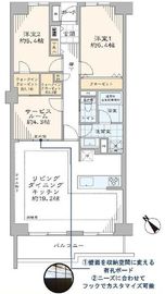 北品川ホームズ 7階 間取り図
