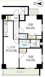 レグゼ日暮里id 8階 間取り図