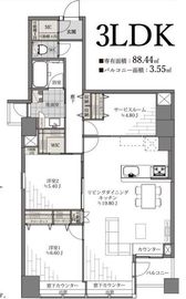 シーフォートタワー 8階 間取り図