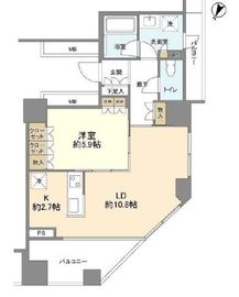 五番町マンション 4階 間取り図