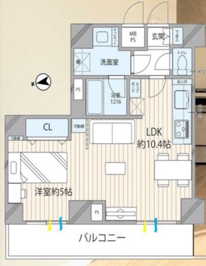 リーラ仲御徒町 11階 間取り図