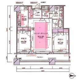 コンシェリア西新宿タワーズウエスト 30階 間取り図