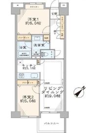グランスイート文京小石川 5階 間取り図