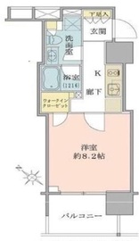 モメント汐留 6階 間取り図