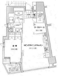 サンクタス市ヶ谷富久町イーストタワー 9階 間取り図