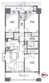 コスモ木場キャナルブリーズ 6階 間取り図