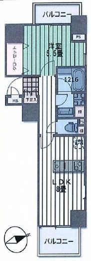 虎ノ門タワーズレジデンス 7階 間取り図