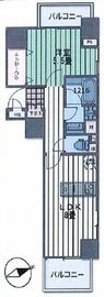 虎ノ門タワーズレジデンス 7階 間取り図