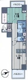 ライオンズプラザ東麻布 7階 間取り図