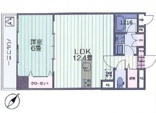 ザ・タワーズ台場 ウエスト 6階 間取り図