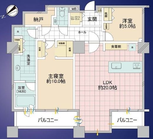 白金タワー 32階 間取り図