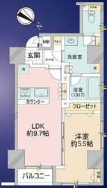 アイディ日本橋水天宮 6階 間取り図