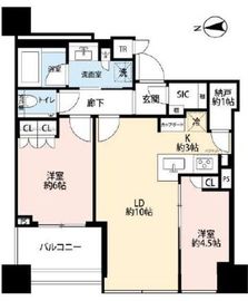 白金ザ・スカイ 21階 間取り図