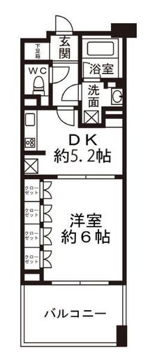プレジール新宿大久保 3階 間取り図