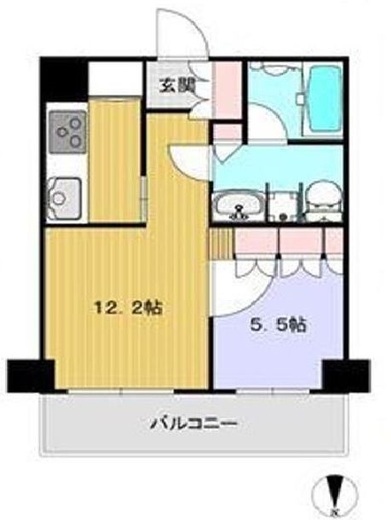フィールE北新宿 6階 間取り図