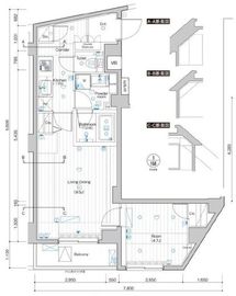 シーフォルム不動前 8階 間取り図