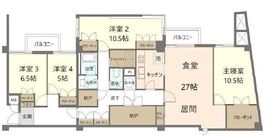 ハイトリオ赤坂八丁目 3階 間取り図