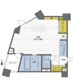 トゥールブランシュ麻布 7階 間取り図