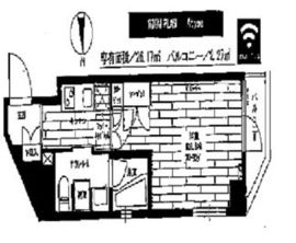 ステージグランデ清澄白河アジールコート 3階 間取り図