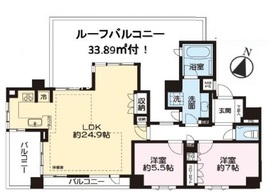 ライオンズ中野南台グリーンゲート 4階 間取り図