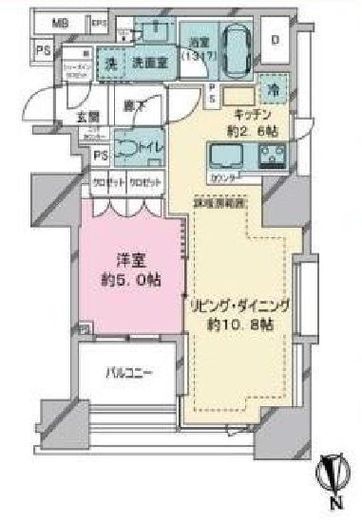 シティタワー白金 7階 間取り図