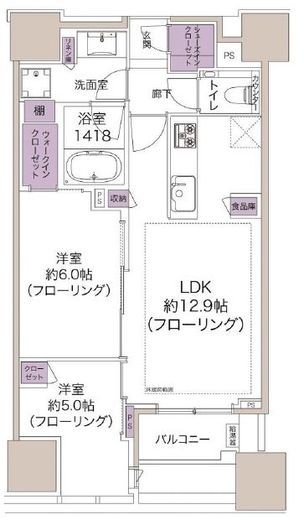 シティタワー銀座東 20階 間取り図